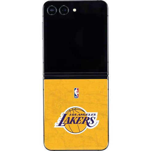 NBA Los Angeles Lakers Distressed Galaxy Z Flip5 5G Skin